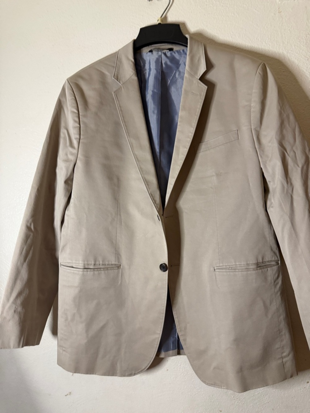 Banana Republic Factory  cotton Light Beige Men's Blazer - Picture 2 of 10